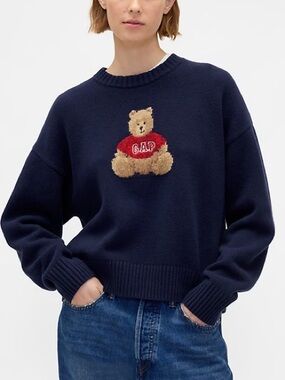 GAP CashSoft Brannan Bear Logo Sweater